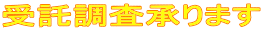 受託調査承ります